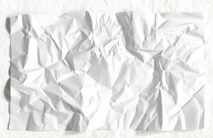 photo white crumpled paper texture background design space white tone