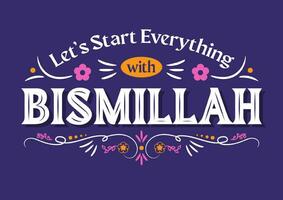 Let's start everything with bismillah vector