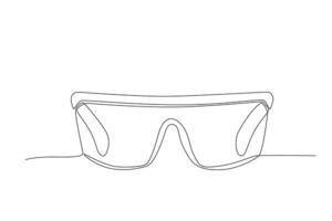 A laboratory goggle vector