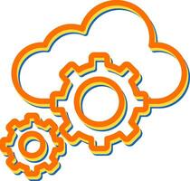 Cloud Orchestration Vector Icon