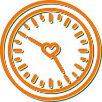 Love clock Vector Icon