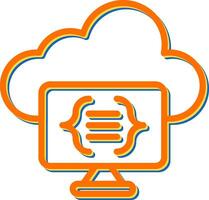 Serverless Computing Vector Icon
