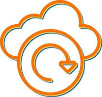 Cloud Backup Vector Icon