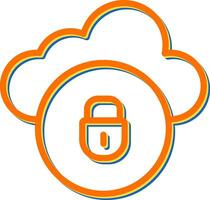 Cloud Security Vector Icon