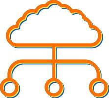 icono de vector de nube