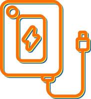 icono de vector de banco de energía