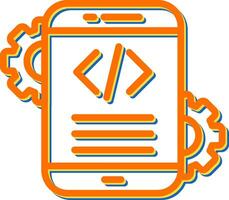 Mobile App Development Vector Icon