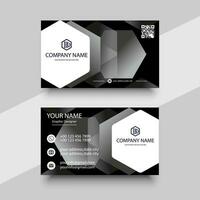 Modern business card corporate professional vector