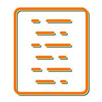Document Align Center Vector Icon