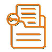 Document Unlock Vector Icon
