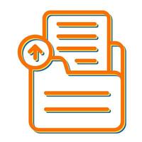 Document Upload Vector Icon