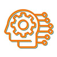 Machine Learning Vector Icon
