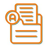 Document Font Vector Icon