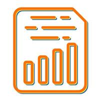 Document Insert Chart Vector Icon