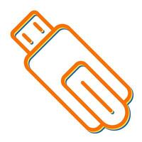 USB Flash Drive Vector Icon