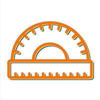 Protractor Vector Icon