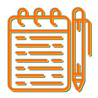 Memo pad Vector Icon