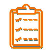 Task list with checkmarks Vector Icon