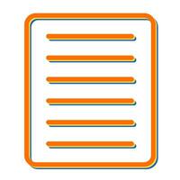 Document Align Justify Vector Icon