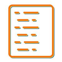 Document Align Left Vector Icon