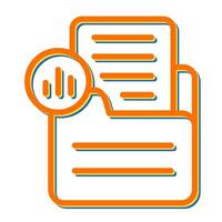 Document Analytics Vector Icon