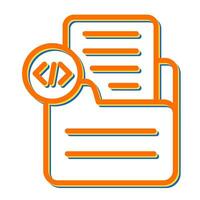 Document Insert Code Vector Icon