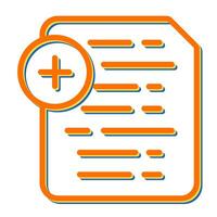 Document Insert Icon Vector Icon