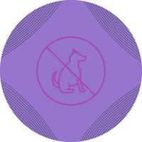 No Pet SIgn Vector Icon