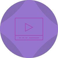 icono de vector de reproductor de video