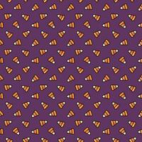 seamless Halloween pattern with Halloween candy corn vector