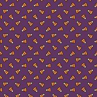 seamless Halloween pattern with Halloween candy corn vector