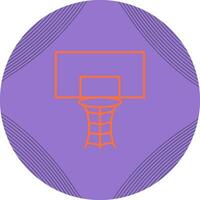 icono de vector de aro de baloncesto