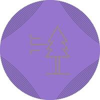 Tree with Wind Vector Icon