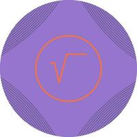 Square Root Symbol Vector Icon