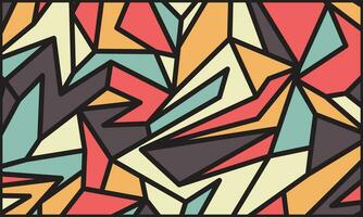 geometric abstract background colorful irregular shapes vector