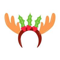 deer antler headband pattern christmas textile i vector