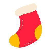 sock christmas gifts fireplace sweets icon element vector