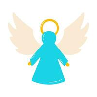 angel christmas saint decoration tree icon element vector