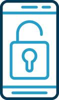 Mobile Unlock  Vector Icon Design