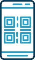 qr código vector icono diseño