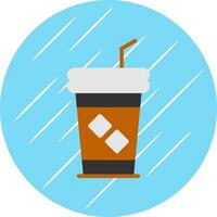 Cold Coffee Vector Icon Design