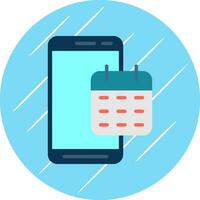 Mobile Calendar  Vector Icon Design