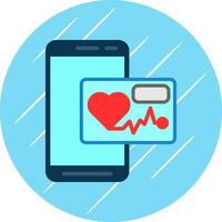 Heart Rate App  Vector Icon Design