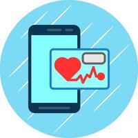 Heart Rate App  Vector Icon Design