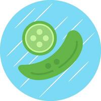 diseño de icono de vector de pepino