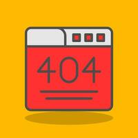 404 Error  Vector Icon Design