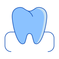 Tooth Set of Internal Organ Doodle Style png