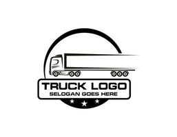 Truck logo template vector