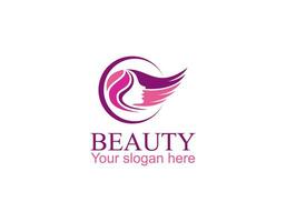 Vector image. Logo for business in the industry of beauty, health, personal hygiene. Beautiful image of a female face. Linear stylized image. Logo of a beauty salon, health industry, makeup artist.