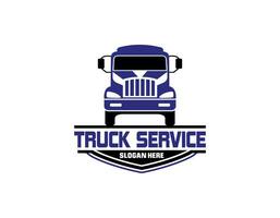 Truck logo illustration on white background vector